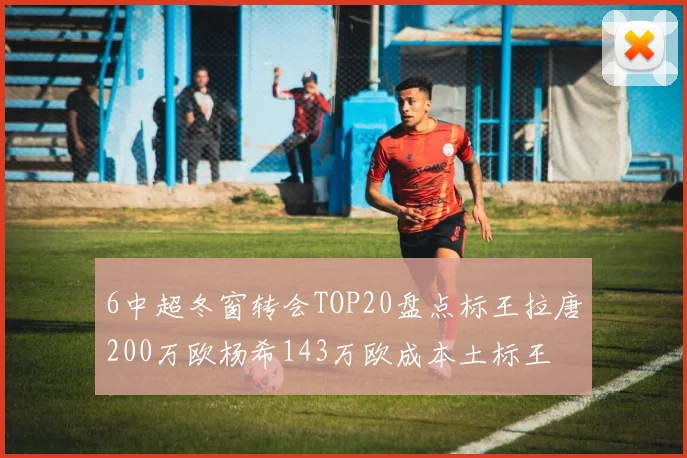 6中超冬窗转会TOP20盘点标王拉唐200万欧杨希143万欧成本土标王